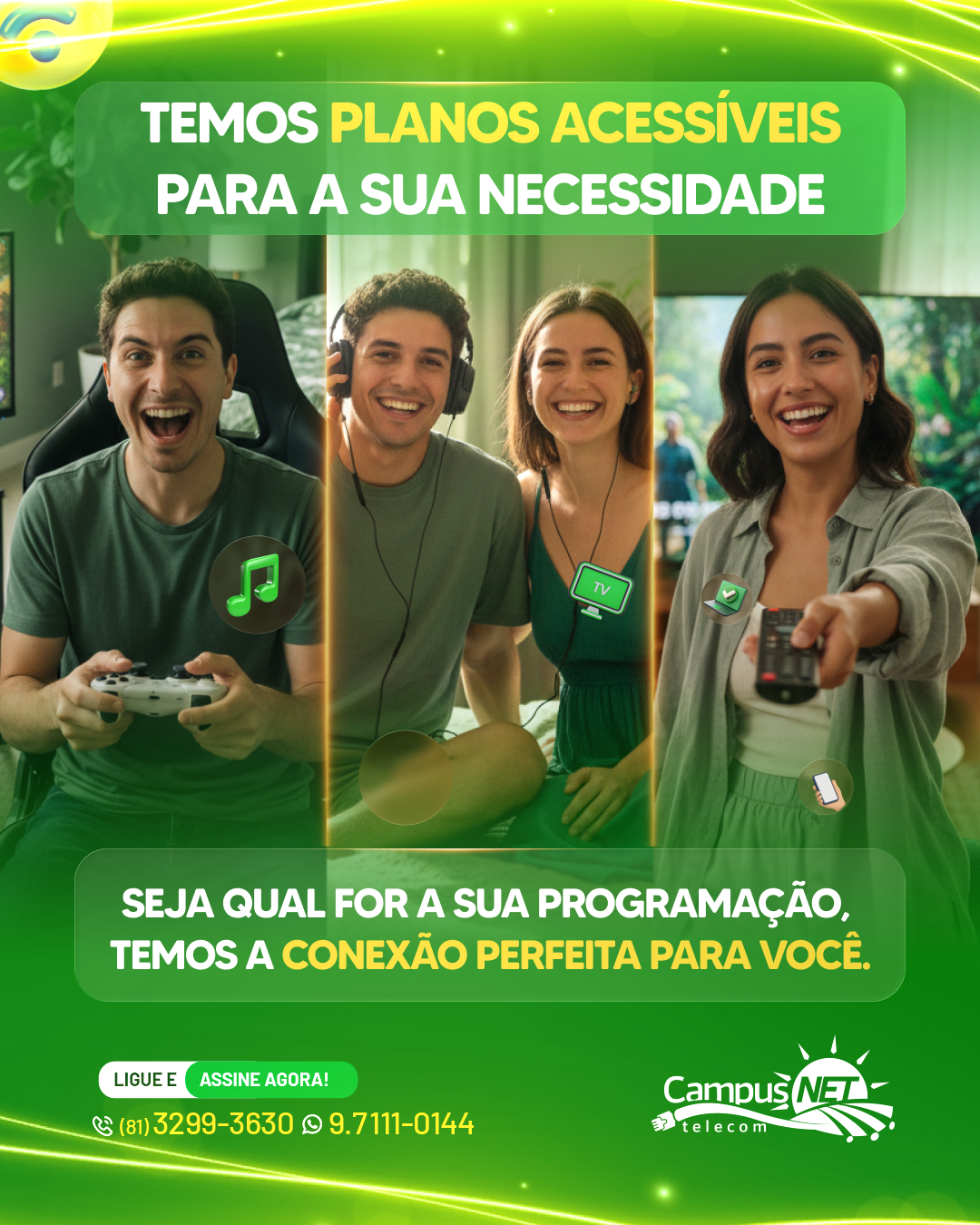 Temos planos acessíveis para a sua necessidade